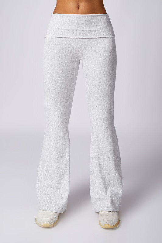 High-waisted hip-lifting flared casual sport pants - Tigbul's Variety Fashion Shop