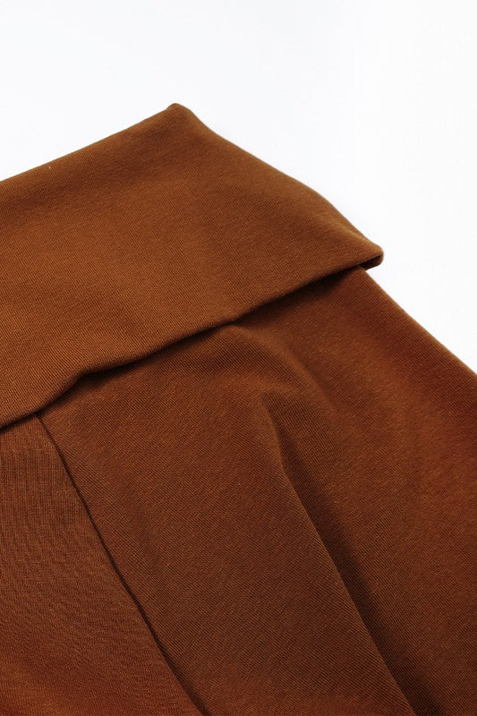 High-waisted hip-lifting flared casual sport pants - Tigbul's Variety Fashion Shop