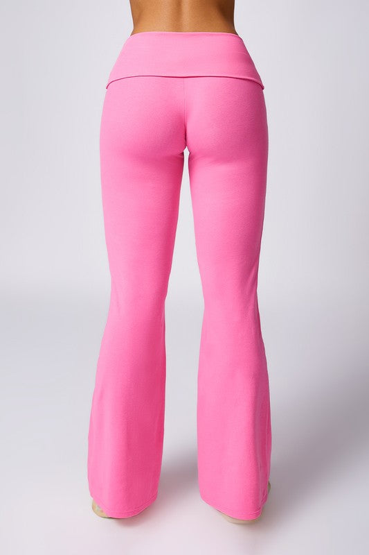 High-waisted hip-lifting flared casual sport pants - Tigbul's Variety Fashion Shop
