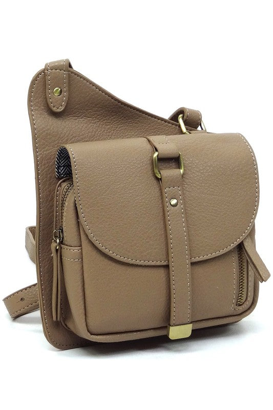 Fashion Flat Crossbody Bag - Tigbul's Variety Fashion Shop