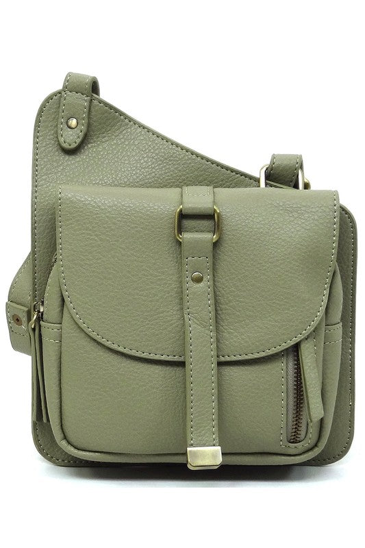 Fashion Flat Crossbody Bag - Tigbul's Variety Fashion Shop