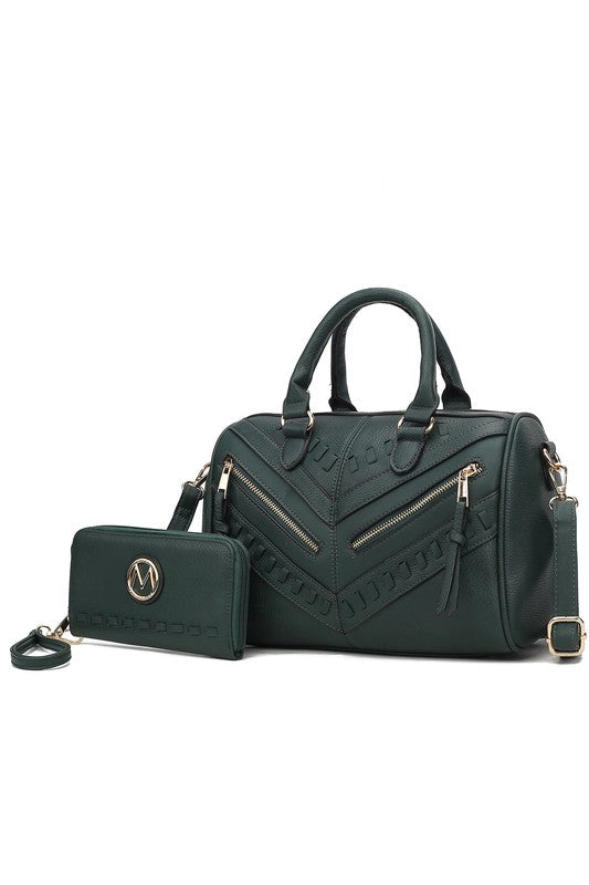 MKF Lara Satchel Bag with Wallet by Mia K - Tigbul's Variety Fashion Shop