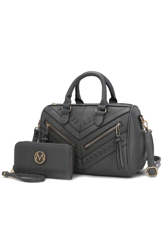 MKF Lara Satchel Bag with Wallet by Mia K - Tigbul's Variety Fashion Shop