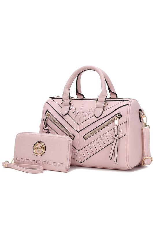 MKF Lara Satchel Bag with Wallet by Mia K - Tigbul's Variety Fashion Shop