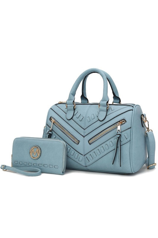 MKF Lara Satchel Bag with Wallet by Mia K - Tigbul's Variety Fashion Shop