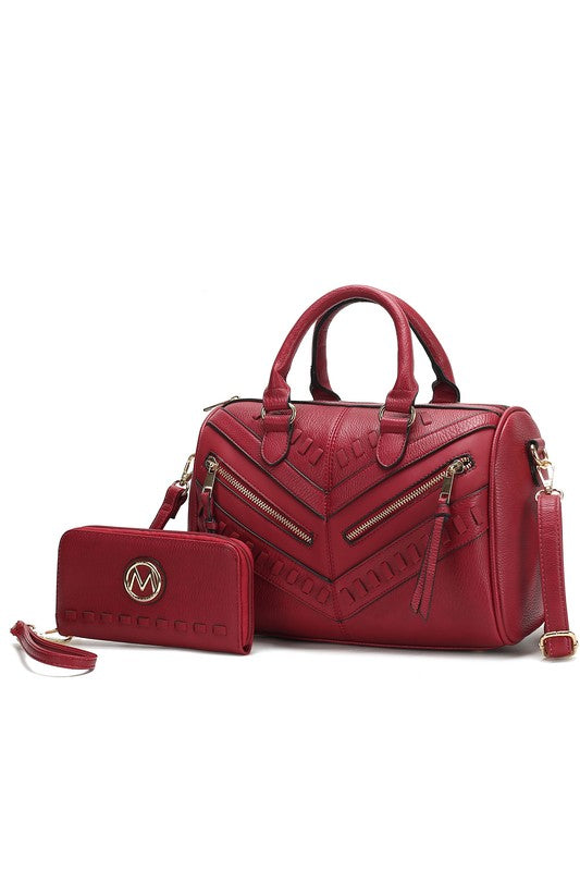 MKF Lara Satchel Bag with Wallet by Mia K - Tigbul's Variety Fashion Shop