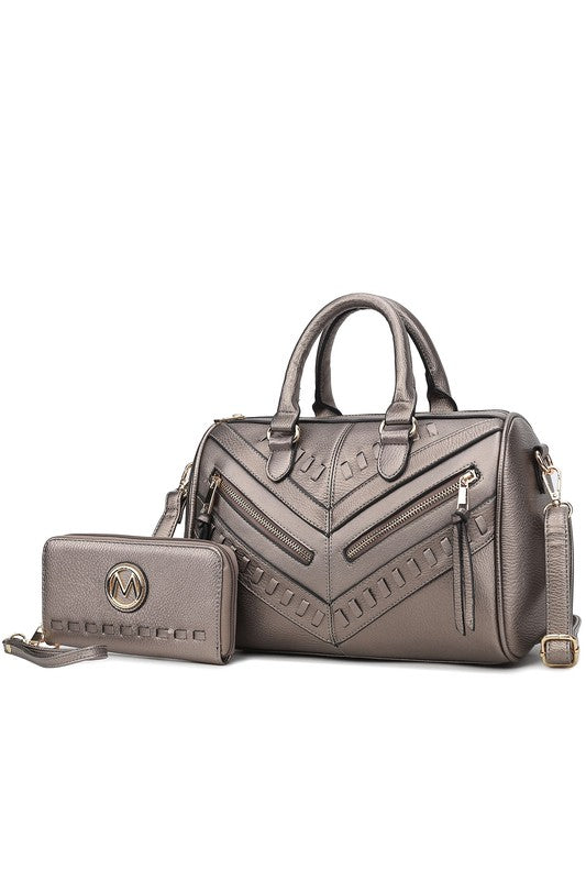 MKF Lara Satchel Bag with Wallet by Mia K - Tigbul's Variety Fashion Shop