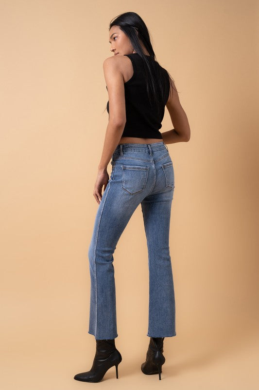 MID RISE CROP FLARE - Tigbul's Variety Fashion Shop