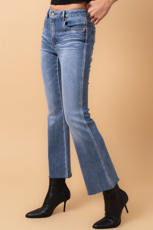 MID RISE CROP FLARE - Tigbul's Variety Fashion Shop
