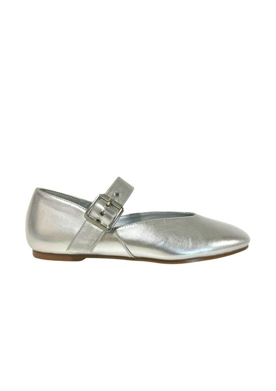 LEVI METALLIC BALLETINA FLAT - Tigbul's Variety Fashion Shop