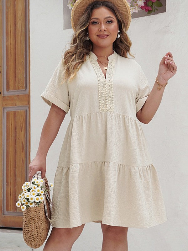 Plus Size Sandy Dress - Tigbul's Variety Fashion Shop