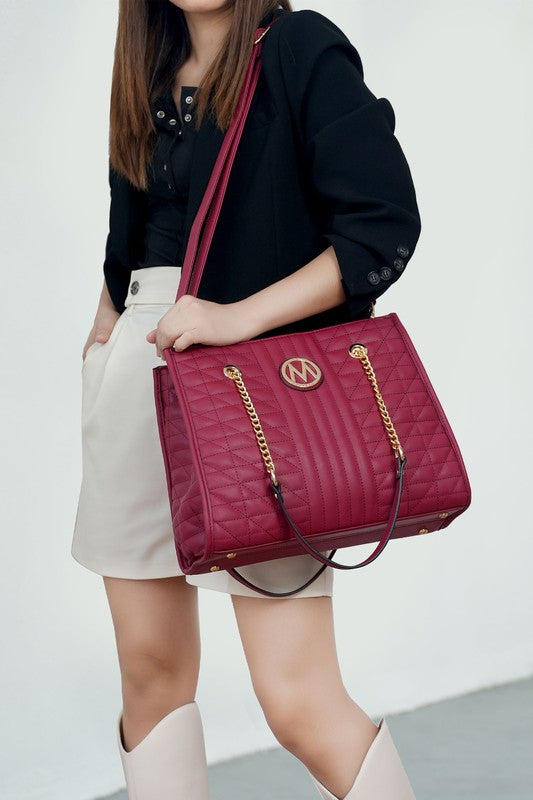 MKF Collection Makenna Vegan Leather Shoulder Bag - Tigbul's Variety Fashion Shop