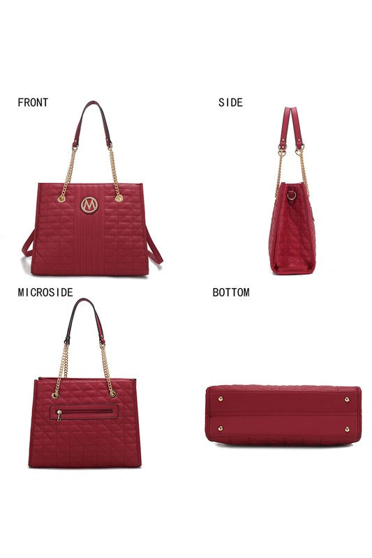 MKF Collection Makenna Vegan Leather Shoulder Bag - Tigbul's Variety Fashion Shop