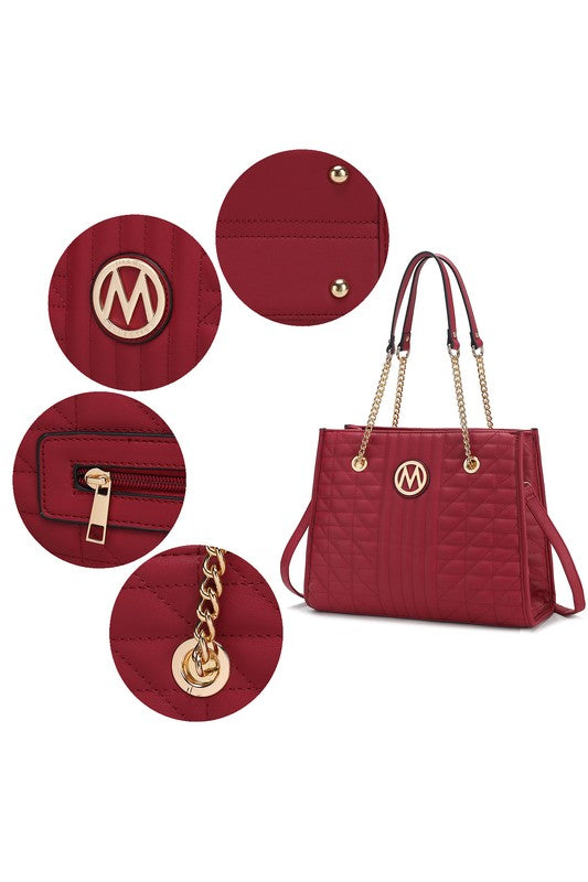 MKF Collection Makenna Vegan Leather Shoulder Bag - Tigbul's Variety Fashion Shop