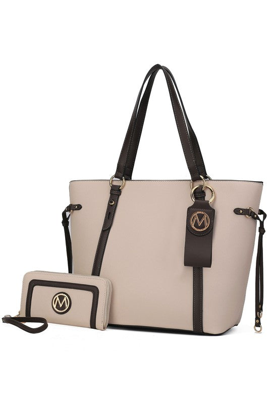 MKF Collection Tote with Wallet & Detachable Set - Tigbul's Variety Fashion Shop