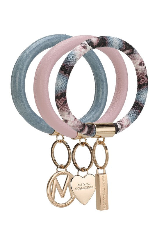 MKF Collection Bangle Wristlet Keychain Set - Tigbul's Variety Fashion Shop