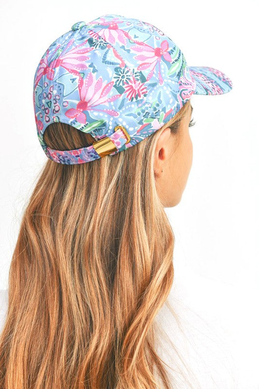 Floral Print Fashion Baseball Cap - Tigbul's Variety Fashion Shop
