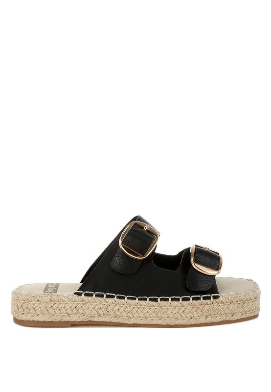 Palala Genuine Soft Leather Square Toe Espadrilles - Tigbul's Variety Fashion Shop