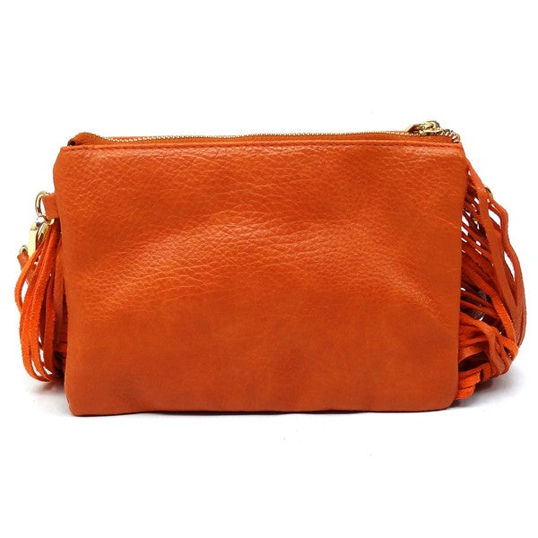 Aztec Guitar Strap Fringe Clutch Crossbody Bag - Tigbul's Variety Fashion Shop