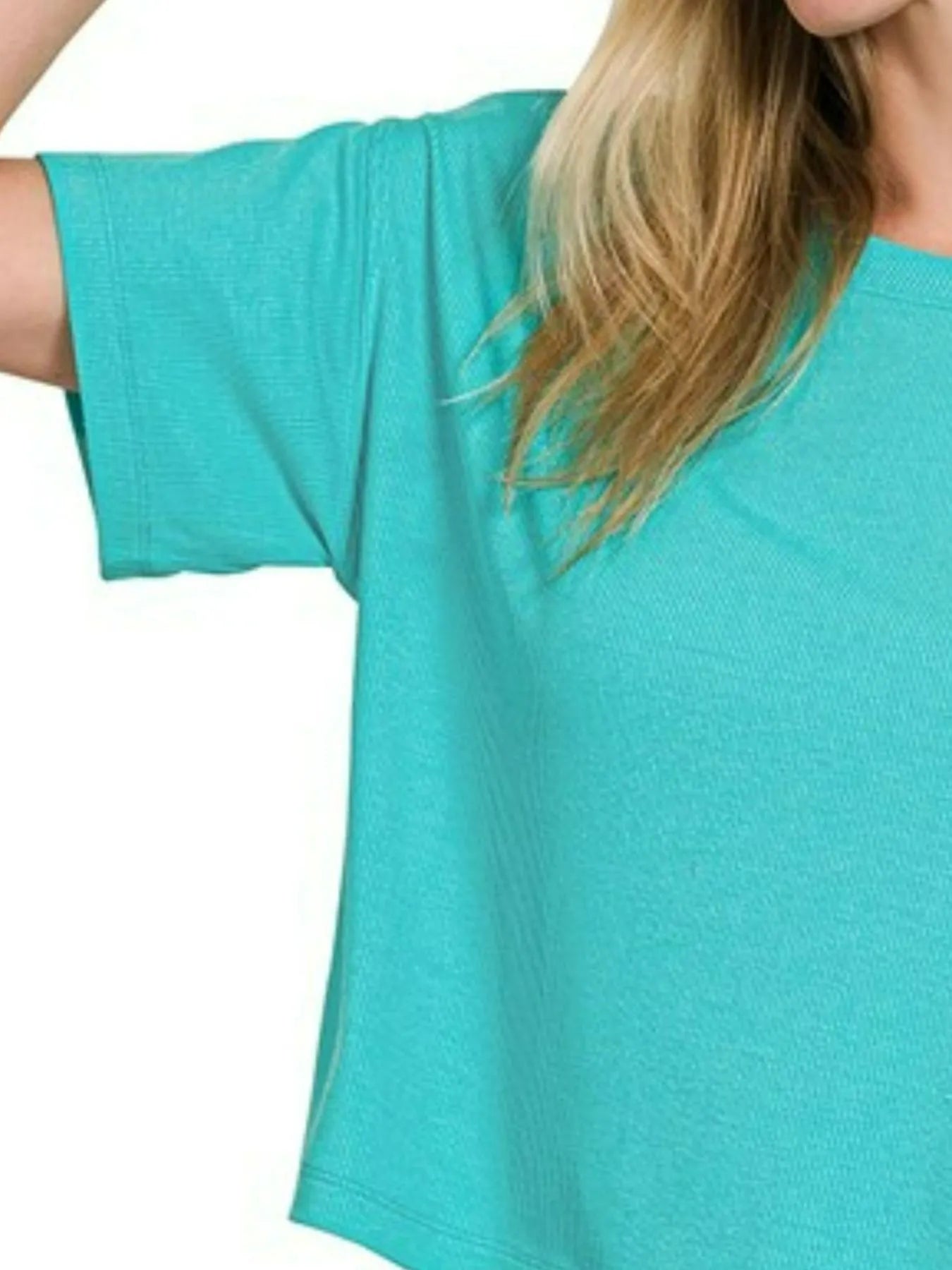 Zenana Ribbed Round-Neck Crop T-Shirt - Tigbul's Variety Fashion Shop