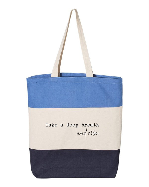 Take a Deep Breath and Rise Up Tote Bag - Tigbul's Variety Fashion Shop