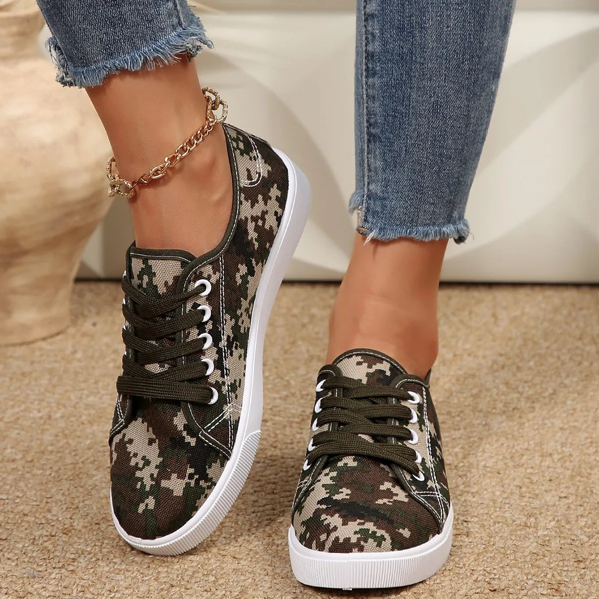 Round Toe Platform Sneakers - Tigbul's Variety Fashion Shop