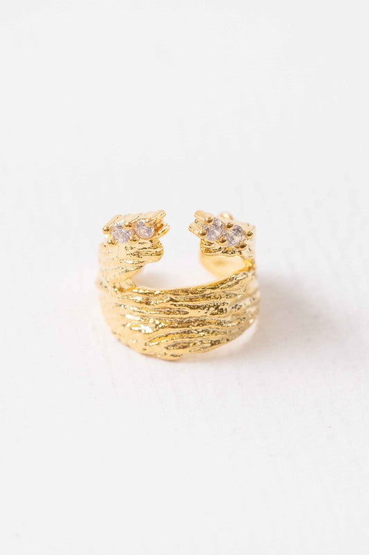 Modern Art Cuff Earring - Tigbul's Variety Fashion Shop
