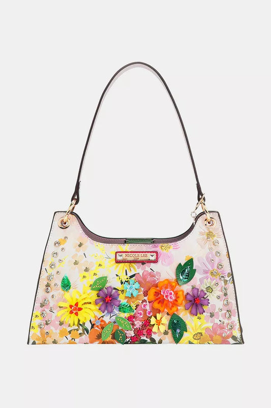 Nicole Lee USA Dreams Blossom Shoulder Bag - Tigbul's Variety Fashion Shop