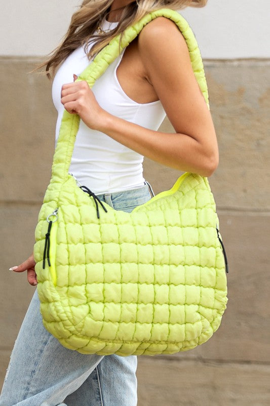 Taylor Quilted Puffer Tote - Tigbul's Variety Fashion Shop