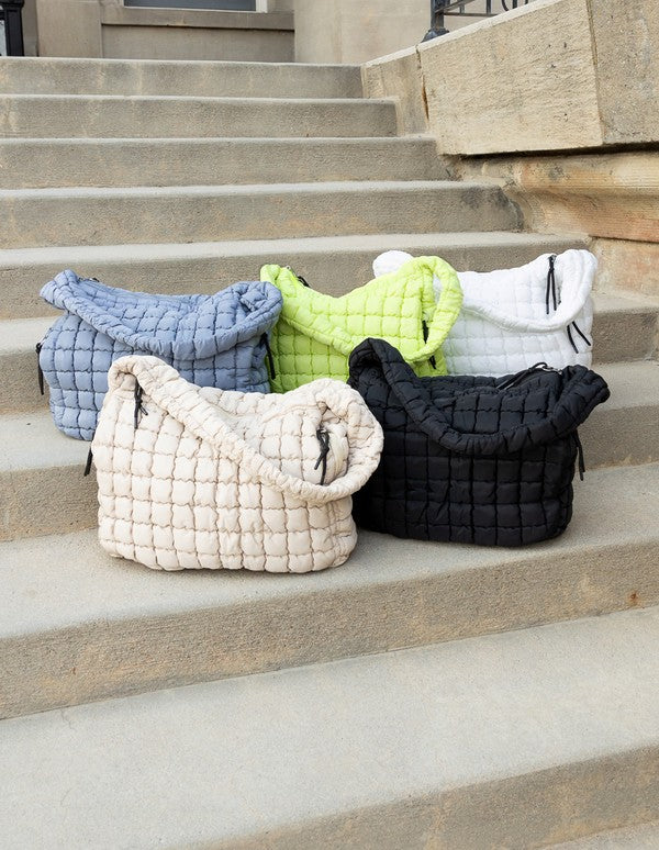 Taylor Quilted Puffer Tote - Tigbul's Variety Fashion Shop