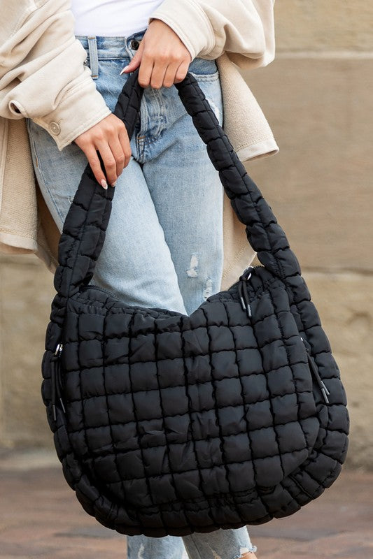 Taylor Quilted Puffer Tote - Tigbul's Variety Fashion Shop