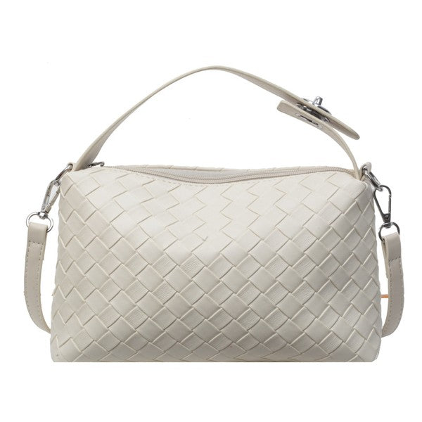 Mia Convertible Woven Crossbody Handbag - Tigbul's Variety Fashion Shop