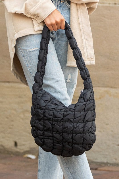 Dale Quilted Puffer Shoulder Bag - Tigbul's Variety Fashion Shop