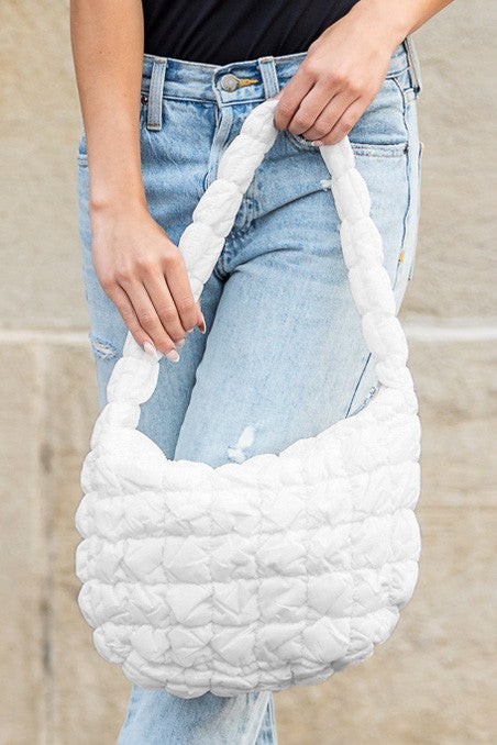 Dale Quilted Puffer Shoulder Bag - Tigbul's Variety Fashion Shop