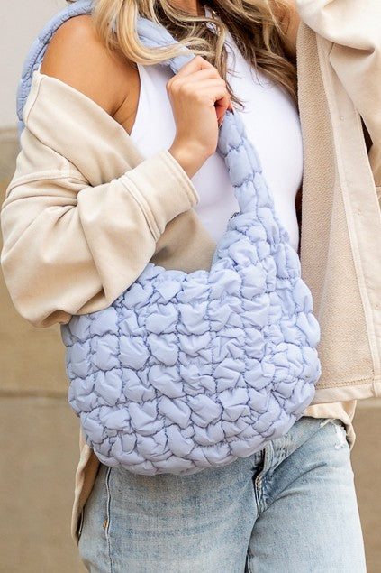 Dale Quilted Puffer Shoulder Bag - Tigbul's Variety Fashion Shop