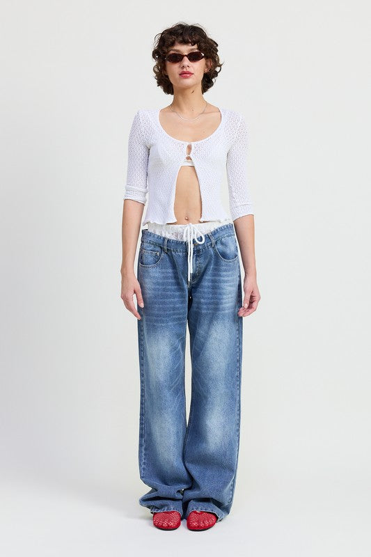 LOW RISE DENIM JEAN - Tigbul's Variety Fashion Shop