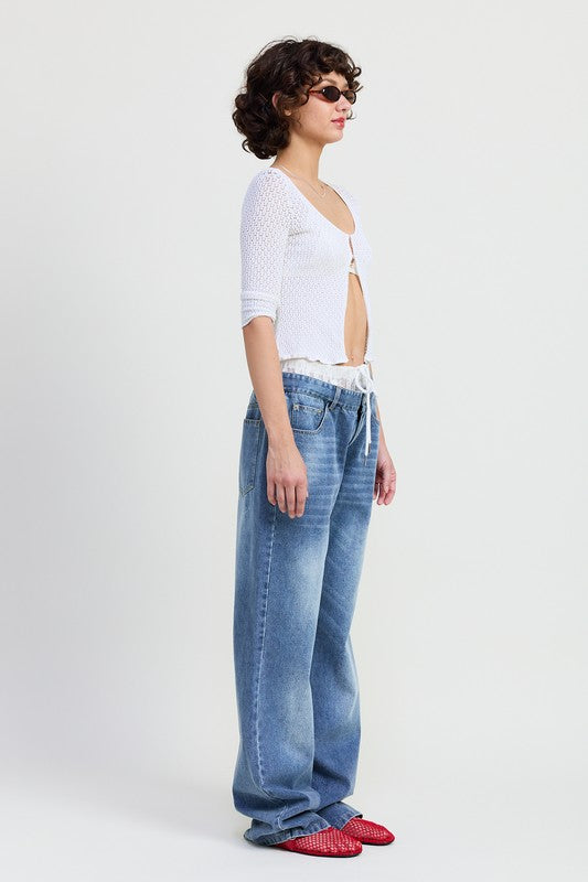 LOW RISE DENIM JEAN - Tigbul's Variety Fashion Shop