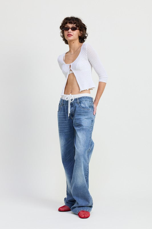 LOW RISE DENIM JEAN - Tigbul's Variety Fashion Shop