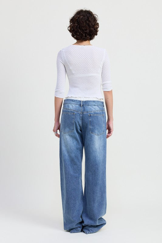 LOW RISE DENIM JEAN - Tigbul's Variety Fashion Shop