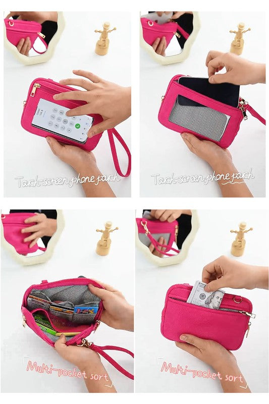 Fashion Cell Phone Crossbody Bag Clutch - Tigbul's Variety Fashion Shop