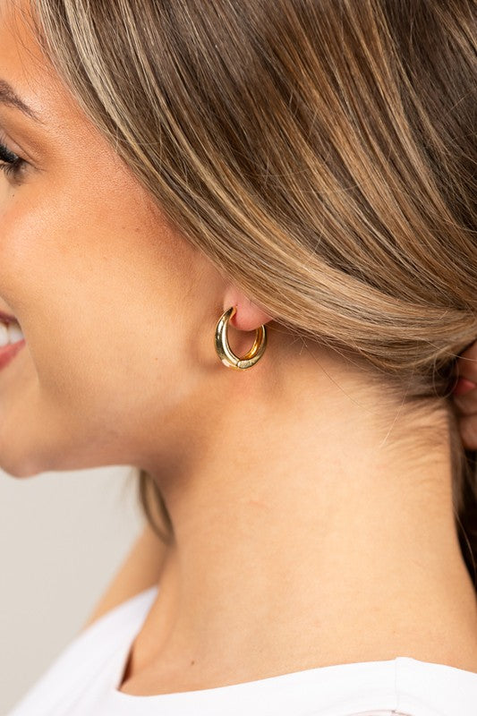 14K STAINLESS STEEL EVERYDAY HUGGIE EARRINGS - Tigbul's Variety Fashion Shop