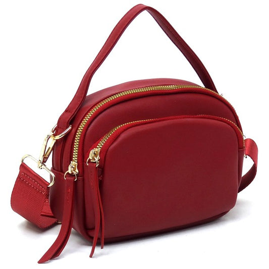 Fashion Top Handle Crossbody Bag - Tigbul's Variety Fashion Shop