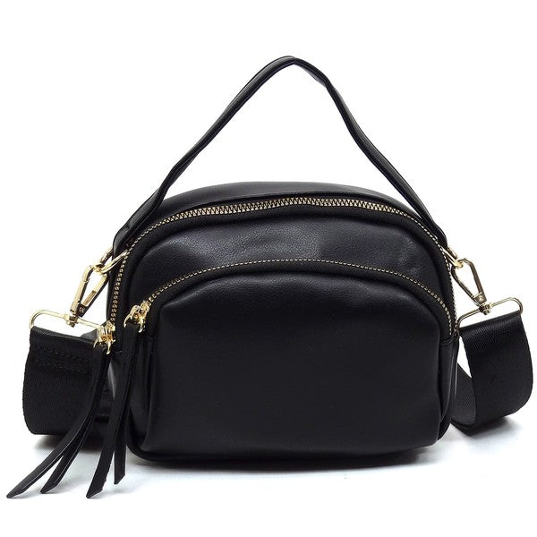 Fashion Top Handle Crossbody Bag - Tigbul's Variety Fashion Shop