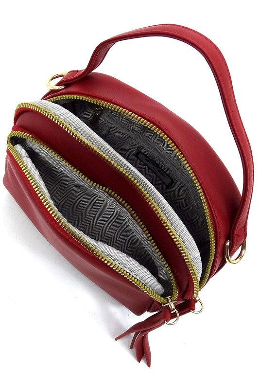 Fashion Top Handle Crossbody Bag - Tigbul's Variety Fashion Shop