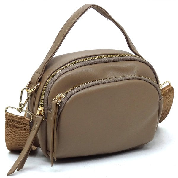 Fashion Top Handle Crossbody Bag - Tigbul's Variety Fashion Shop
