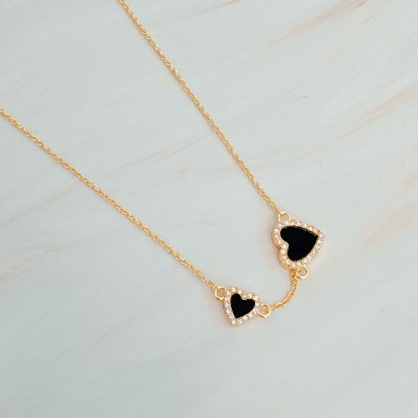 Double Hearts Many Loves Necklace - Tigbul's Variety Fashion Shop