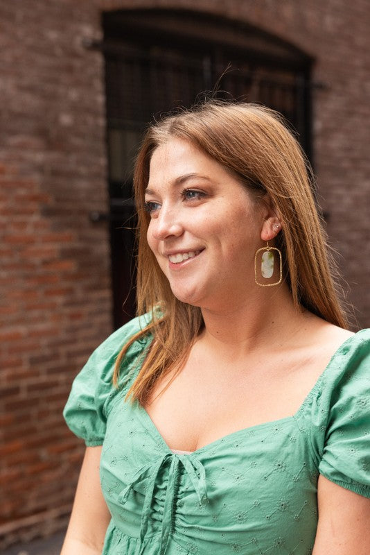 Madison Earrings - Pear Opal - Tigbul's Variety Fashion Shop