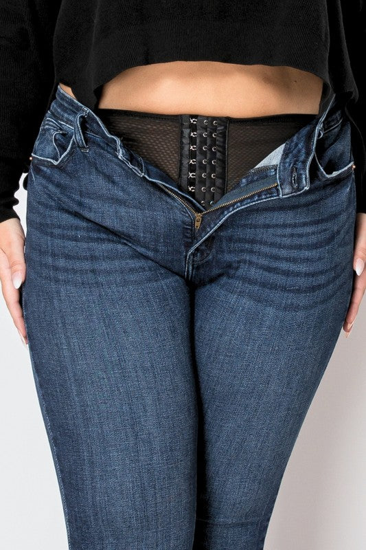 CORSET PLUS SIZE SUPER SKINNY JEANS - Tigbul's Variety Fashion Shop