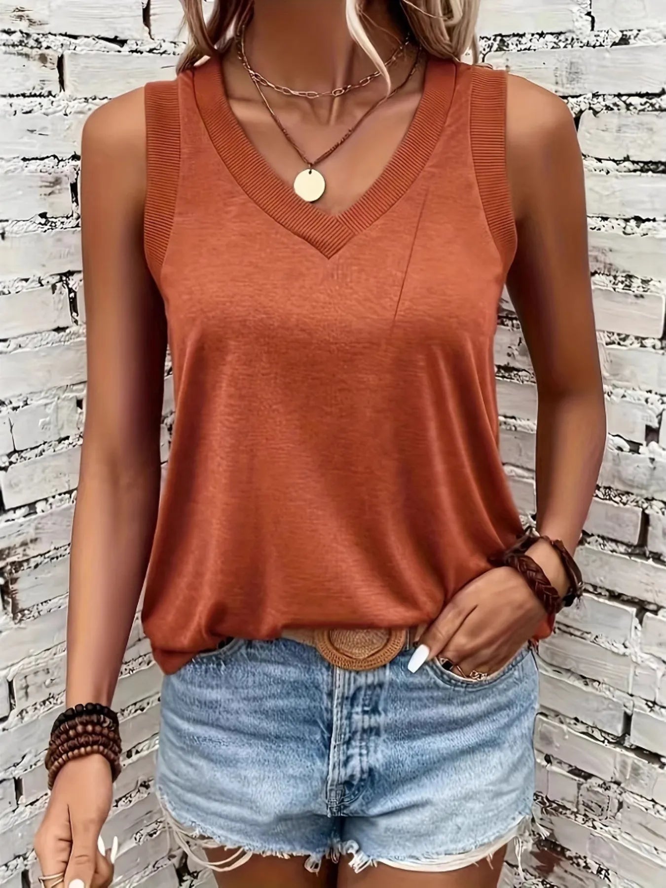 V-Neck Tank - Tigbul's Variety Fashion Shop