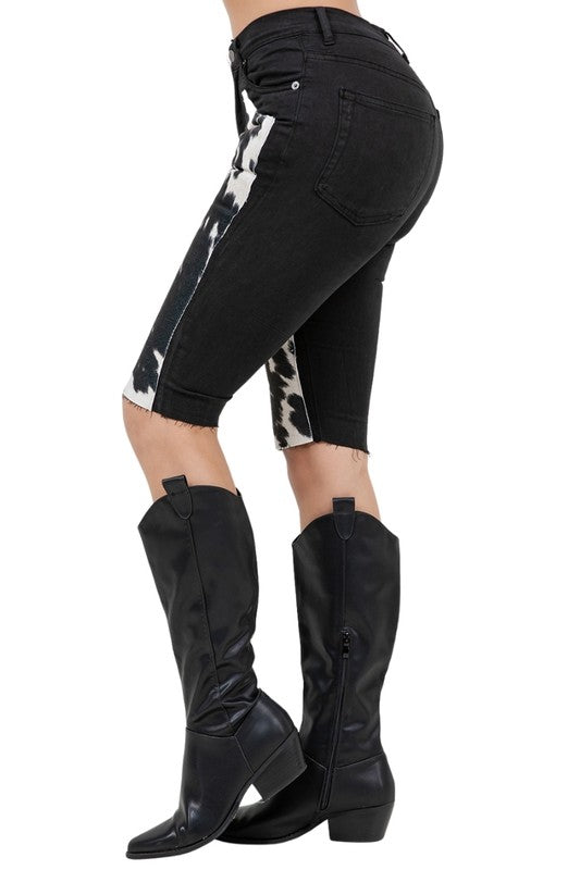 Rodeo Capri Short in Black - Tigbul's Variety Fashion Shop